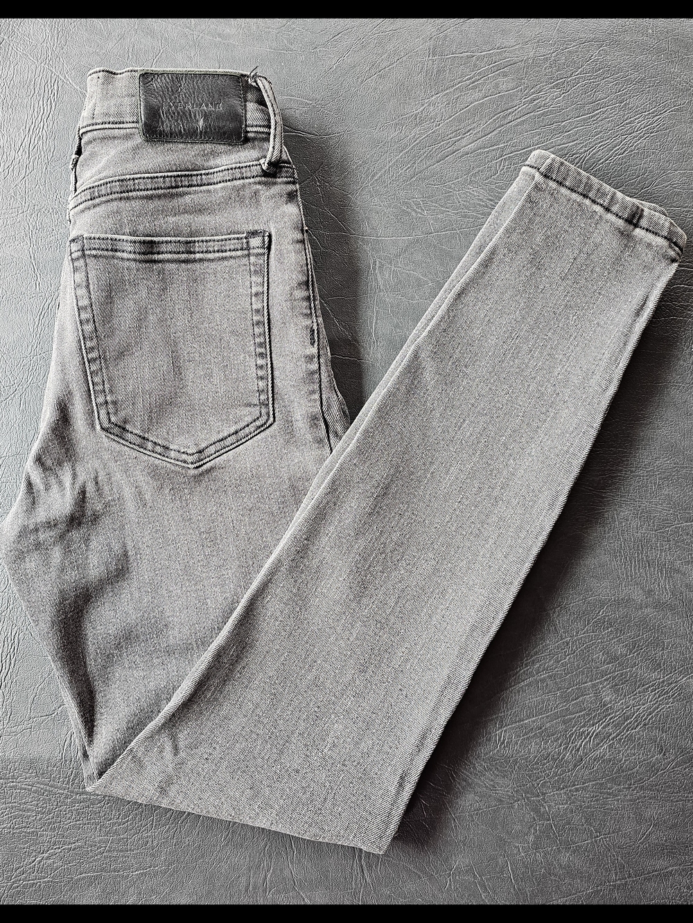 Everlane Gray High Rise Skinny Jeans Women’s Size 25 Ankle Stretch Denim